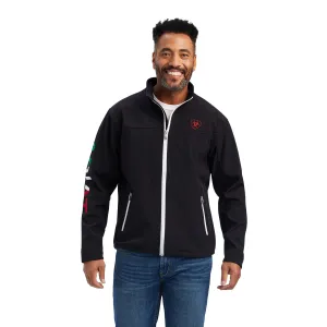 Ariat® Men's Team Mexico Brand Black Softshell Jacket 10039009