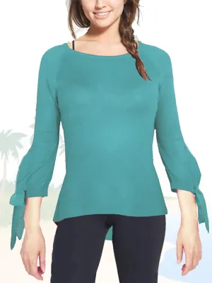 ASHORE WOMENS SLIM FIT FINE SWEATERS WITH BUBBLE CUFF