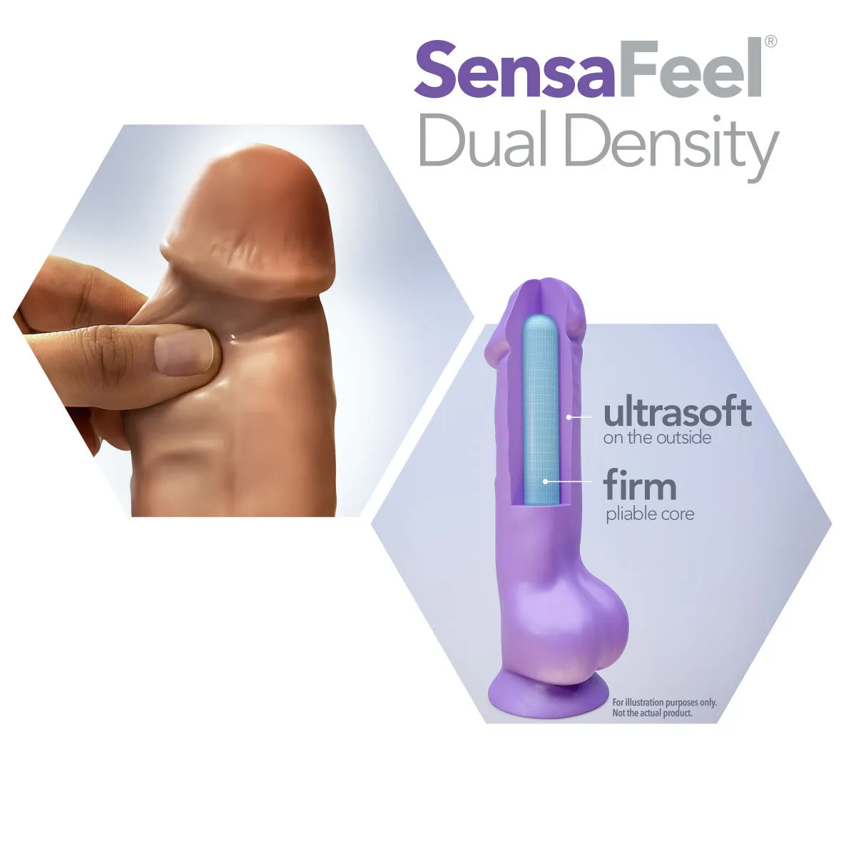 Au Naturel By Blush® | Chub Realistic Mocha 10-Inch Long Dildo With Balls & Suction Cup Base