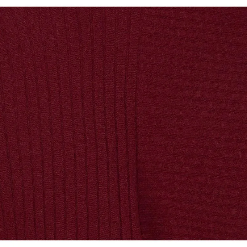 Barbour Lossie Ladies Funnel Neck Knit - Garnet