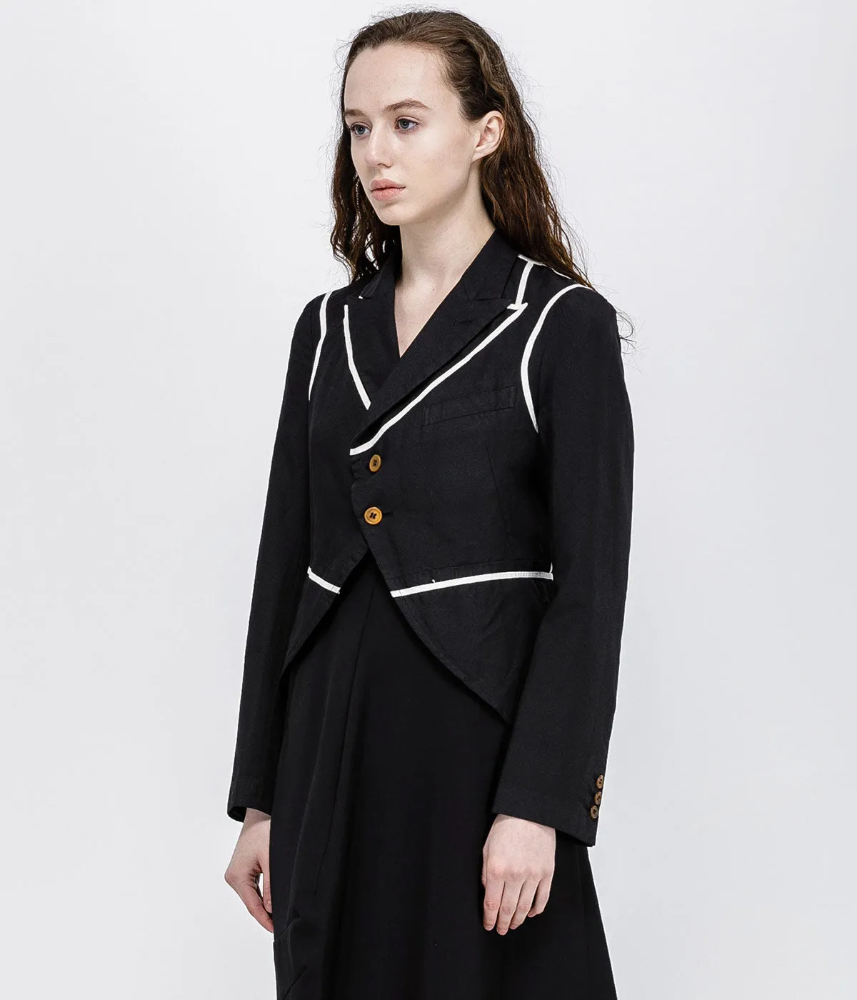 Black Taped Tuxedo Jacket