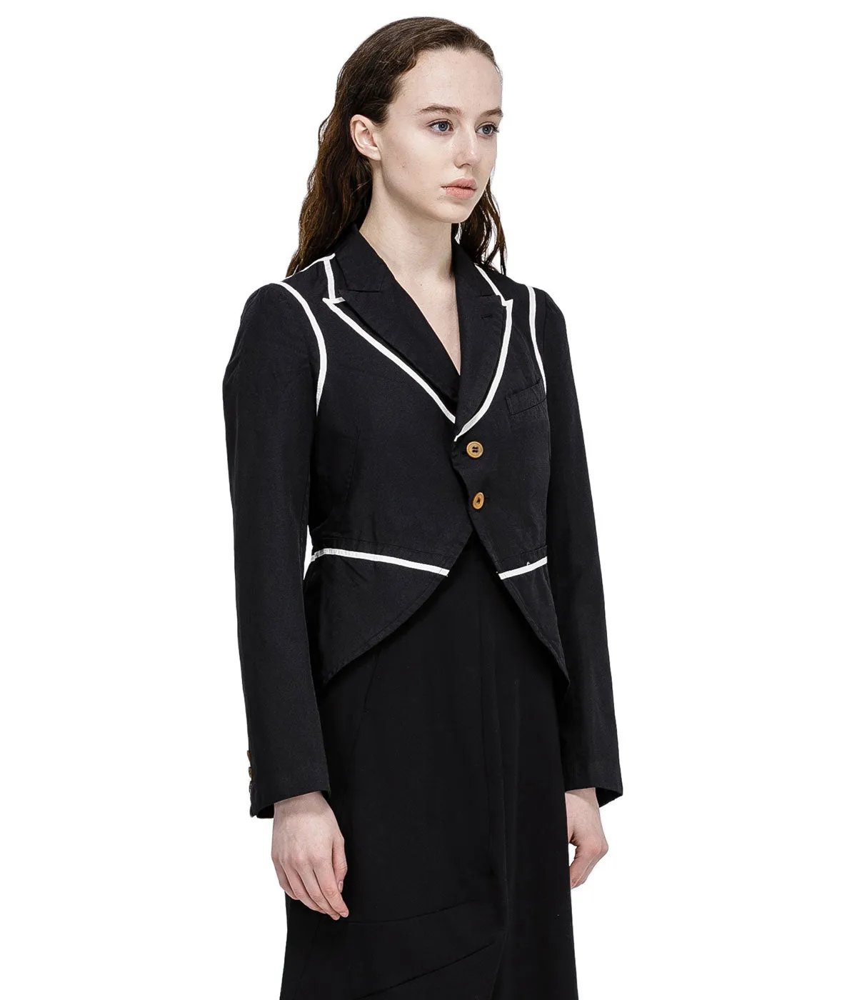 Black Taped Tuxedo Jacket