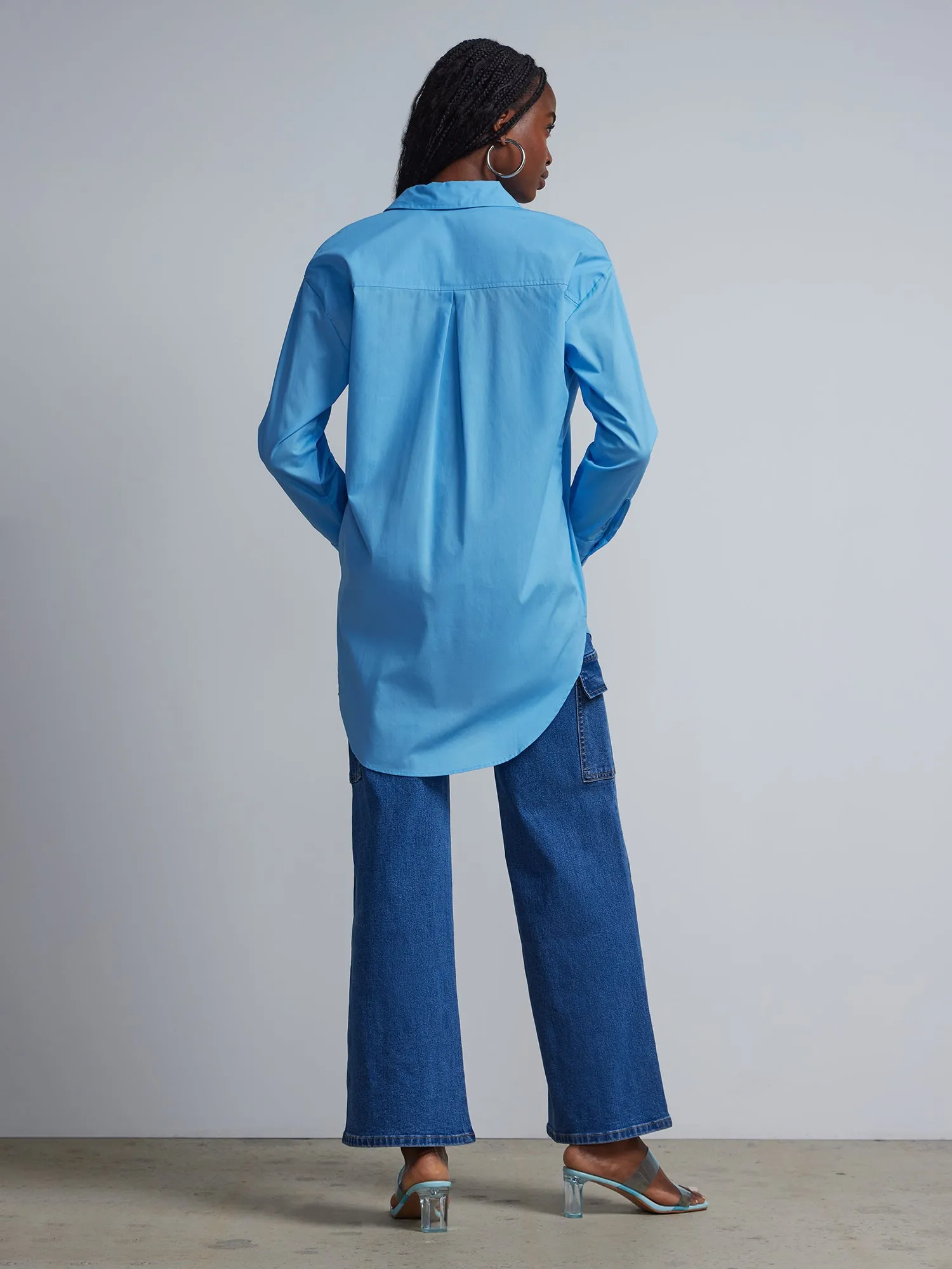Cotton Button-Front Shirt