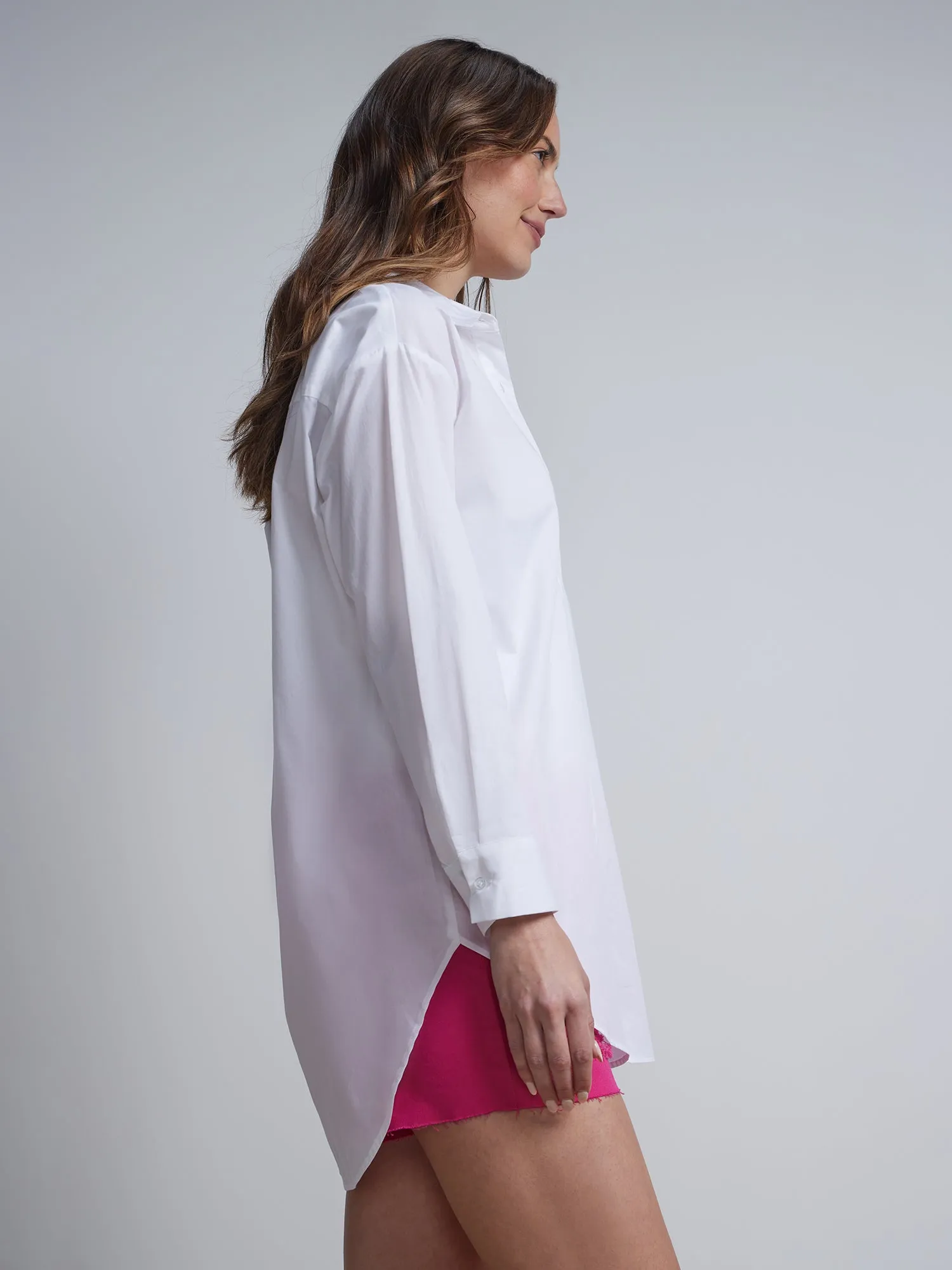 Cotton Button-Front Shirt