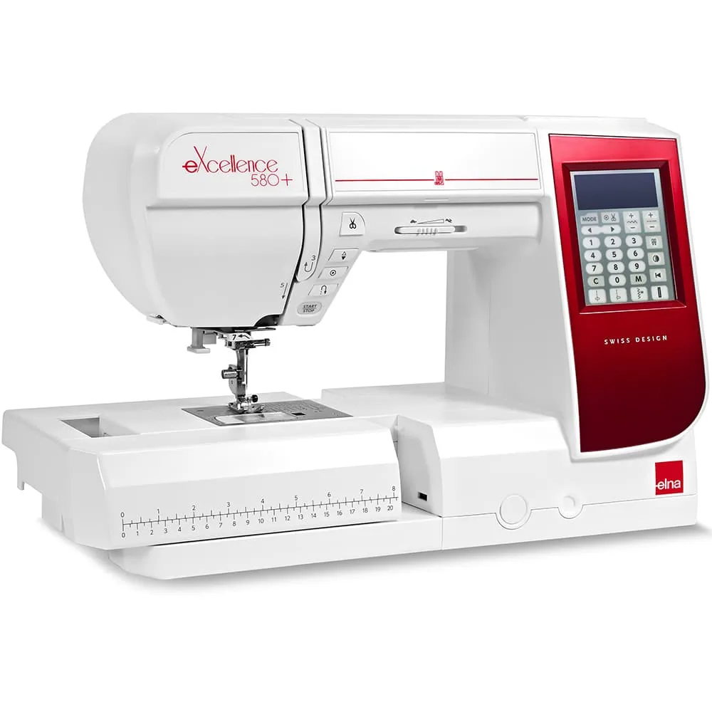 Elna eXcellence 580  Computerized Sewing Machine with FREE Bundle