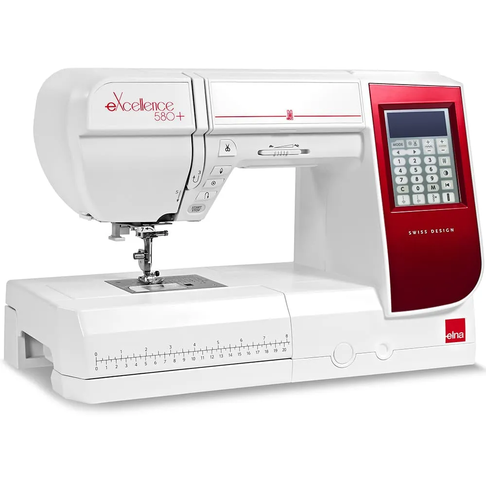 Elna eXcellence 580  Computerized Sewing Machine with FREE Bundle