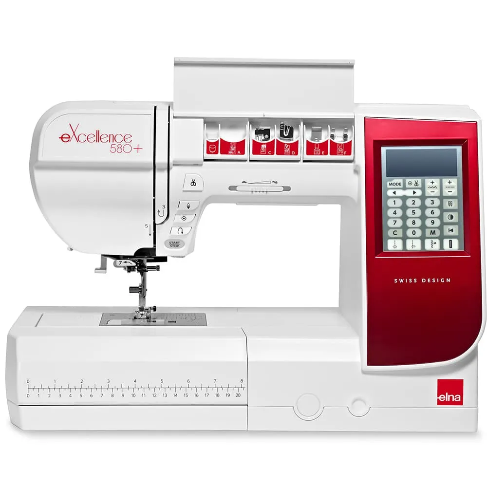 Elna eXcellence 580  Computerized Sewing Machine with FREE Bundle