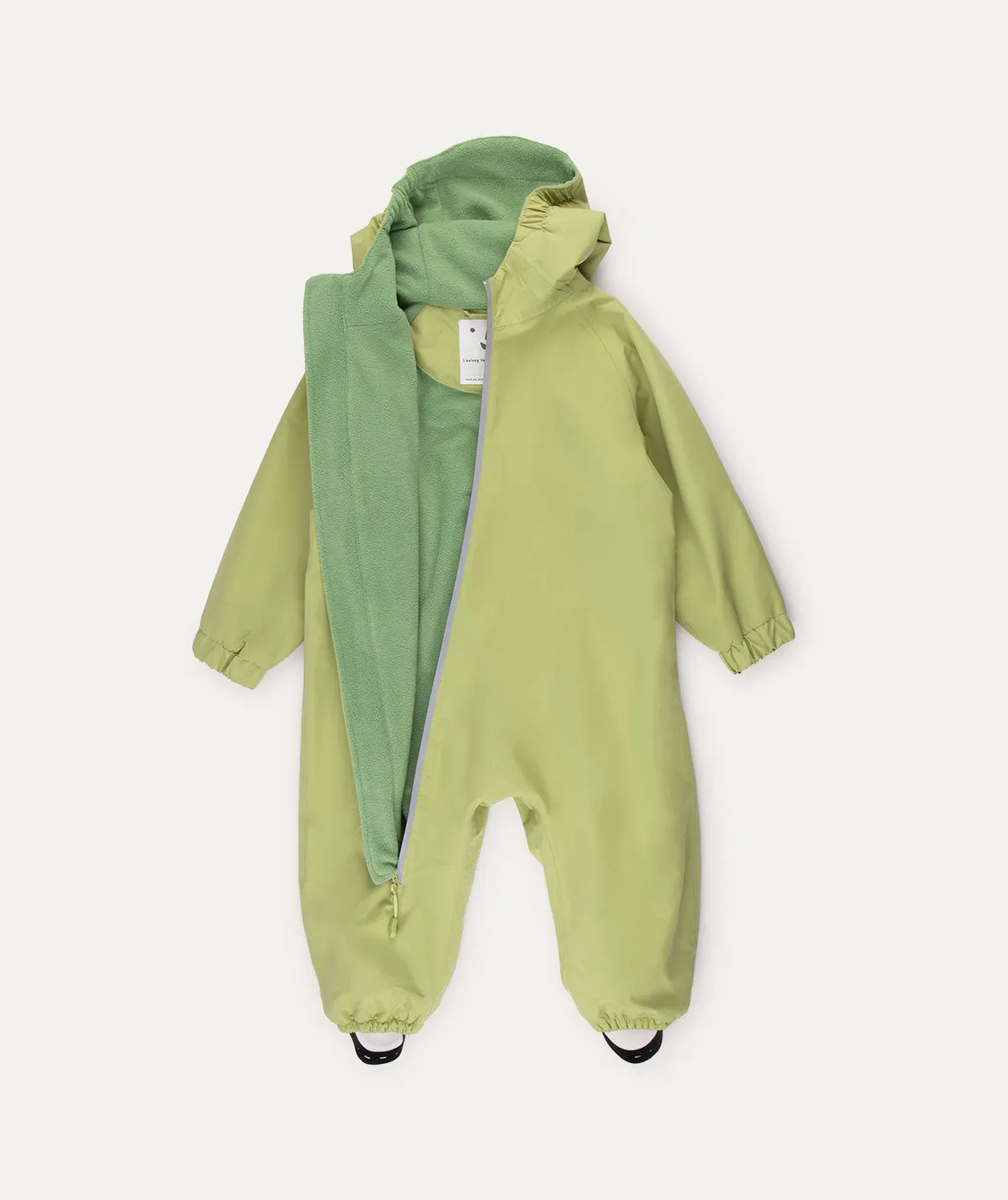 Fleece Lined Puddle Suit - Green  Tarragon
