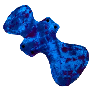 Moody Blue Mega Pad - Organic Cotton Reusable Maternity Pad Very Heavy Flow Pad