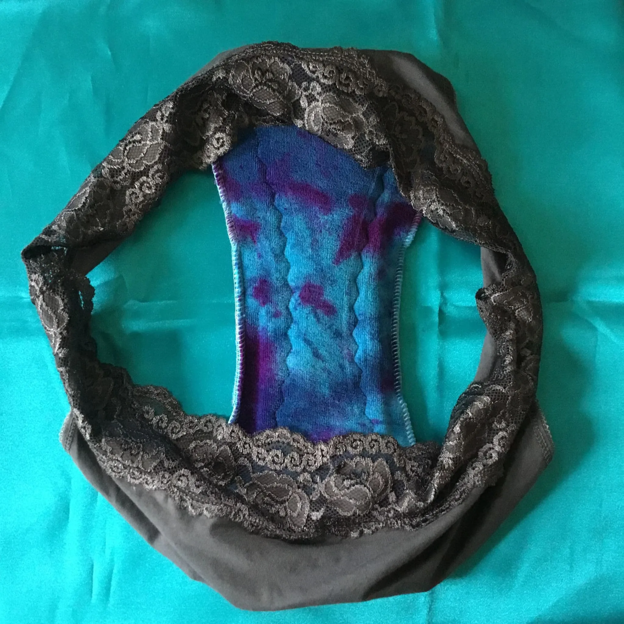 Moody Blue Slim Mega Pad - Organic Cotton Reusable Period Pad
