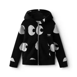 NUNUNU Side Eye Zip Black