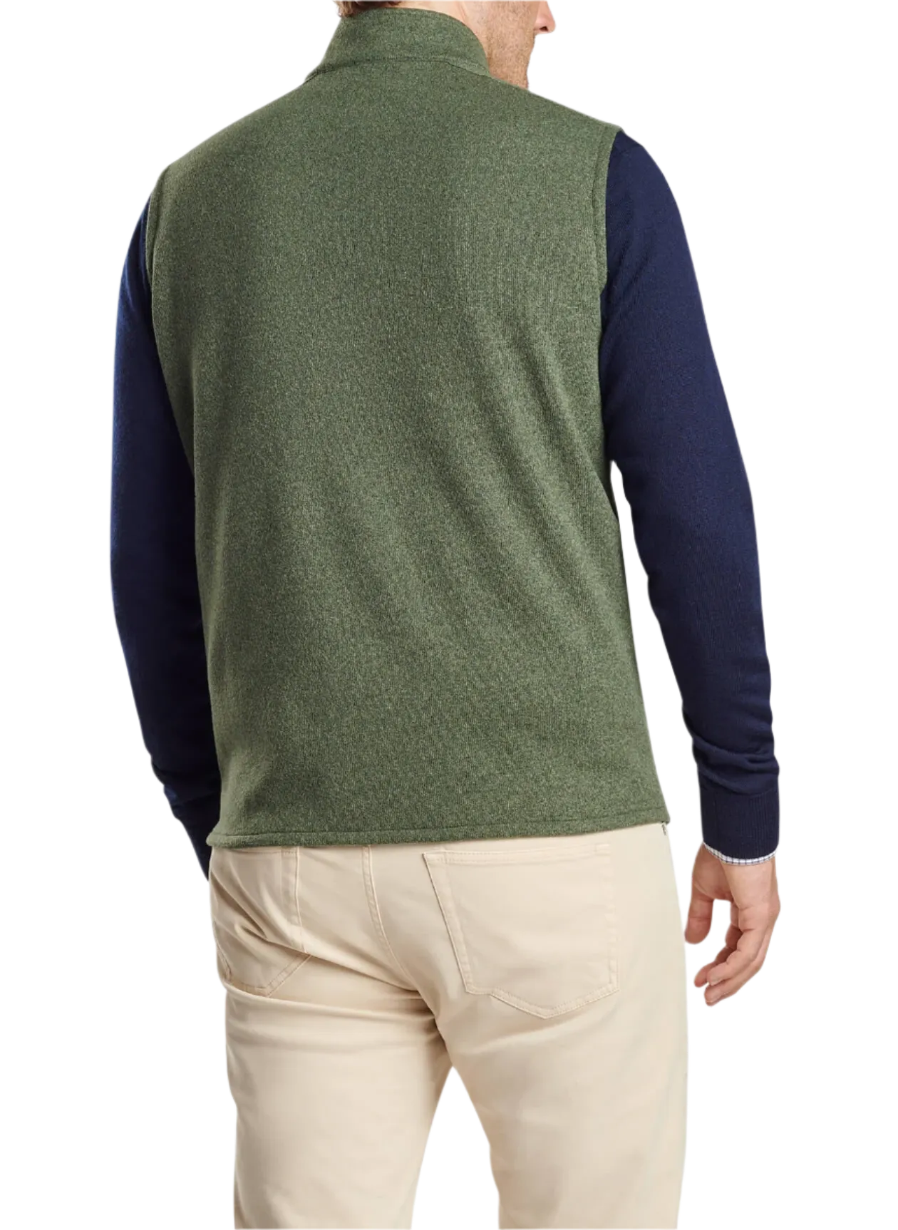 Peter Millar - Men's Crown Sweater Fleece Vest - Dark Olive
