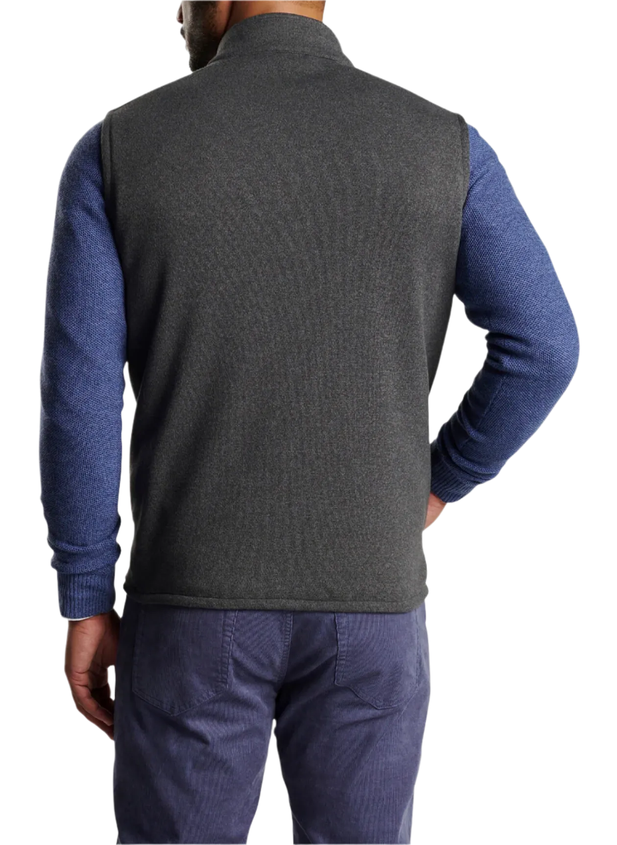 Peter Millar - Men's Crown Sweater Fleece Vest - Iron