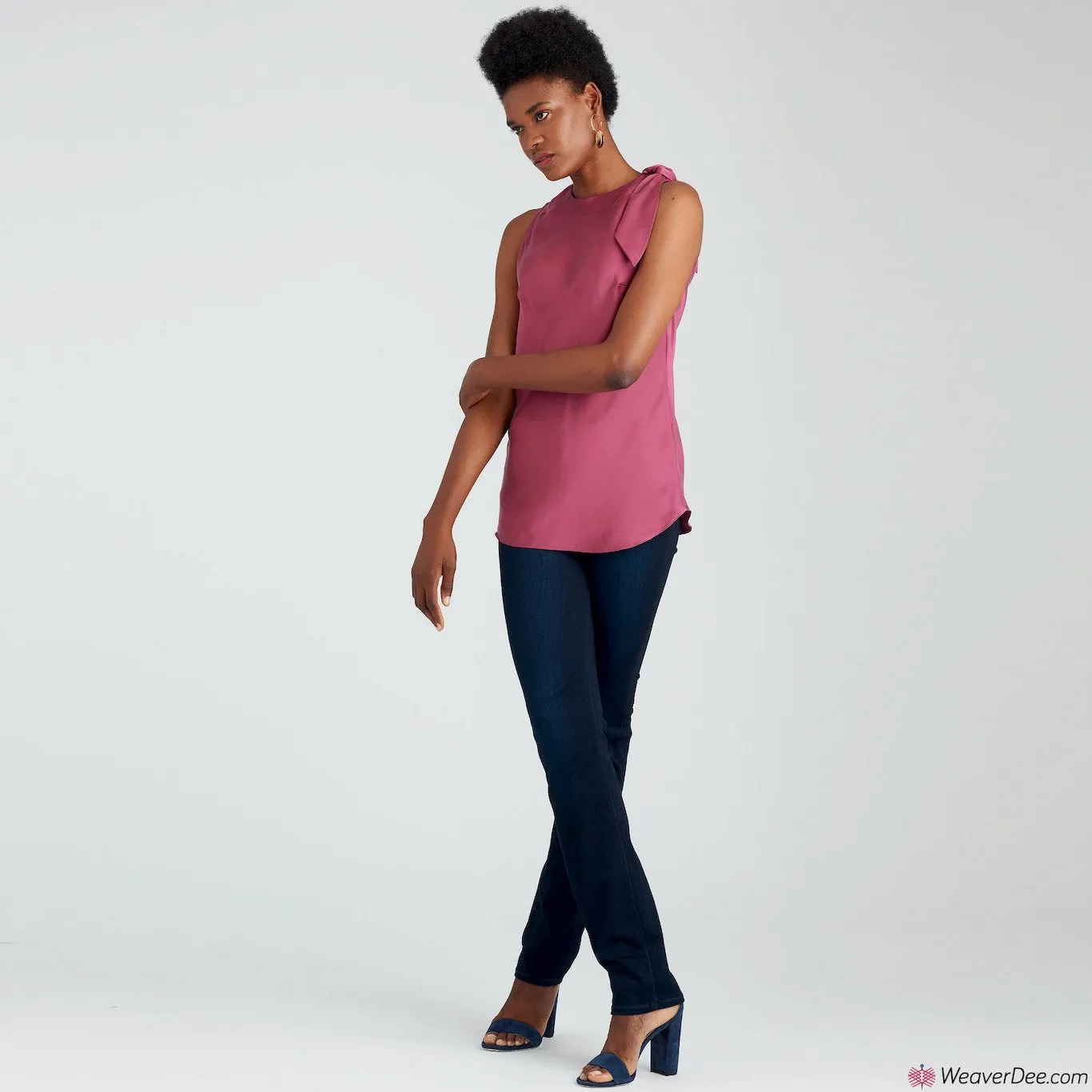 Simplicity Pattern S9045 Misses' Tops With Or Without Neck Ties