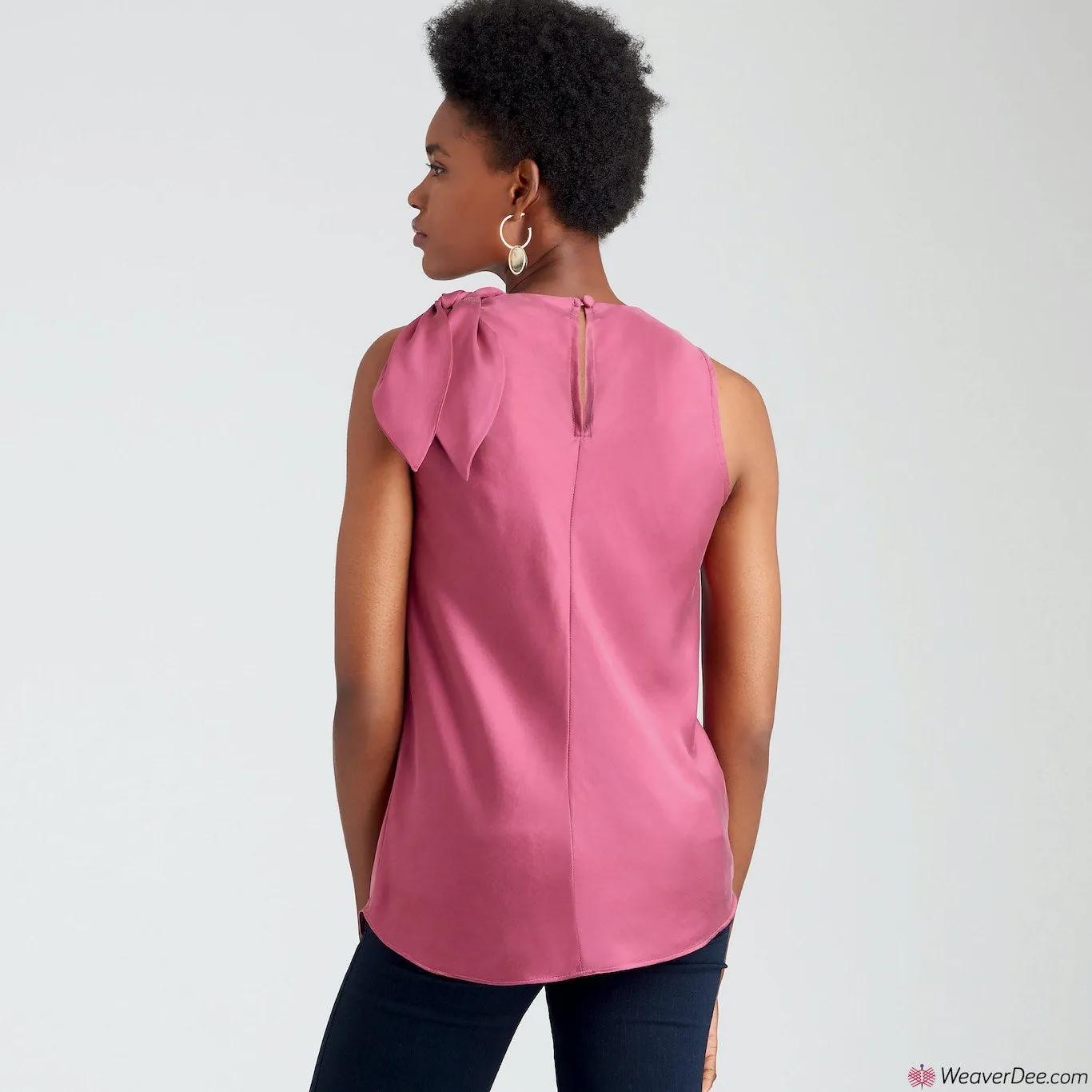 Simplicity Pattern S9045 Misses' Tops With Or Without Neck Ties