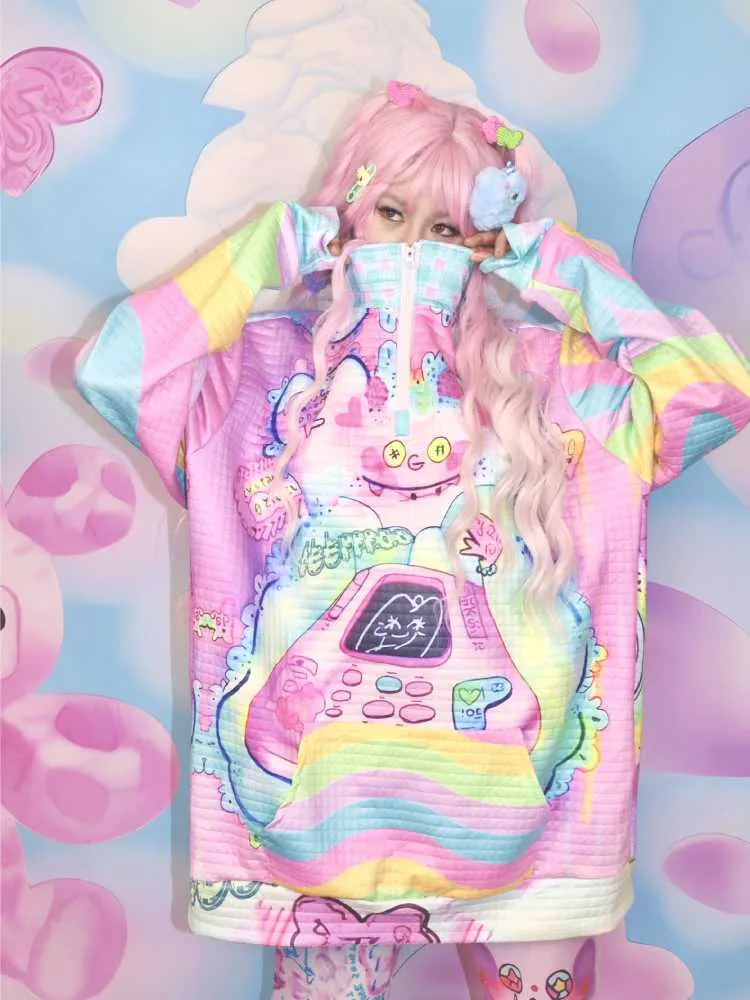 Soft girl sweatshirt jacket【s0000010293】