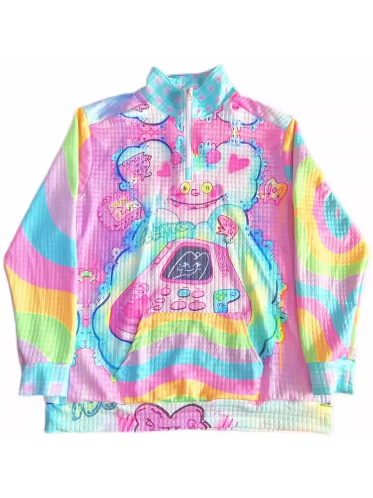Soft girl sweatshirt jacket【s0000010293】