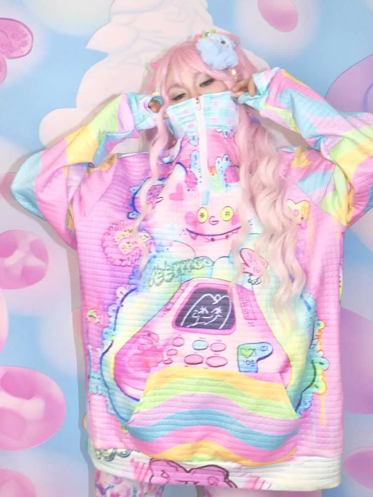 Soft girl sweatshirt jacket【s0000010293】