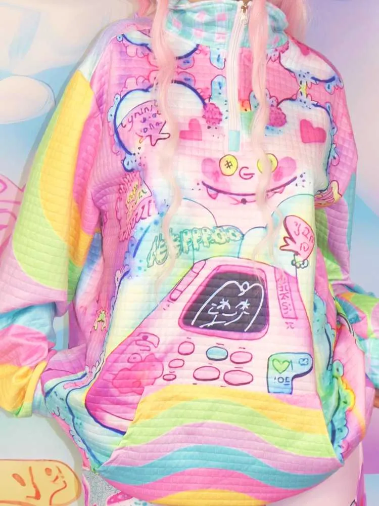 Soft girl sweatshirt jacket【s0000010293】