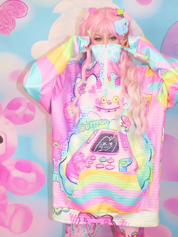 Soft girl sweatshirt jacket【s0000010293】