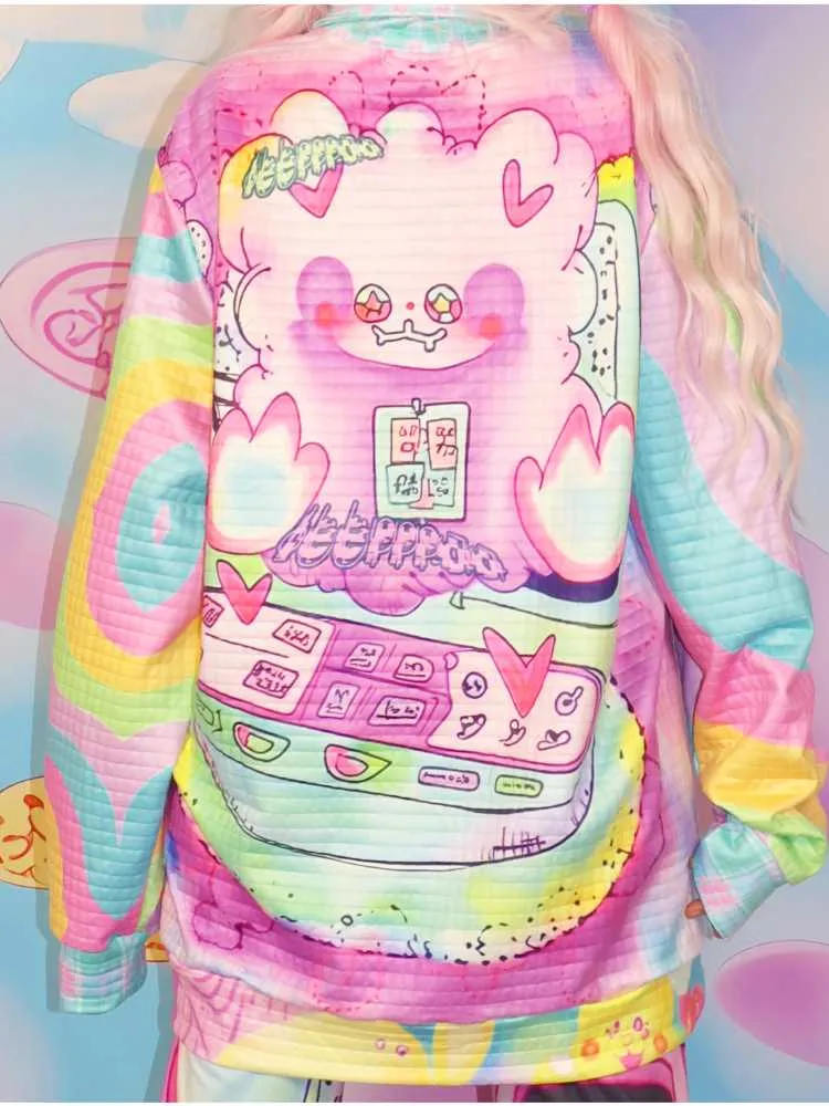 Soft girl sweatshirt jacket【s0000010293】