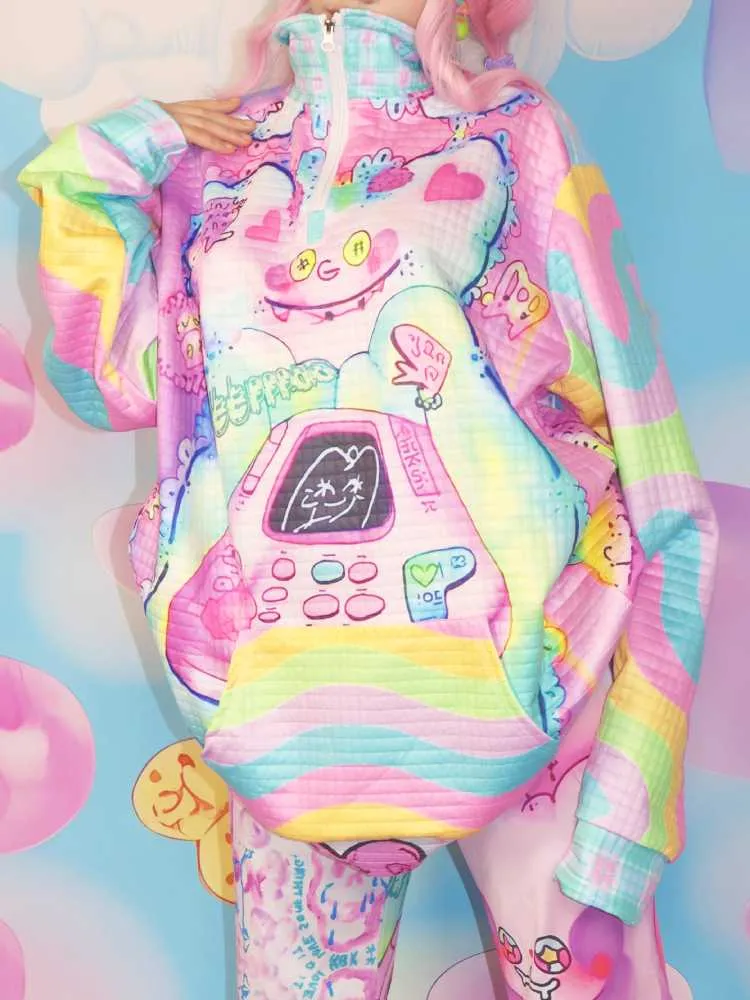Soft girl sweatshirt jacket【s0000010293】