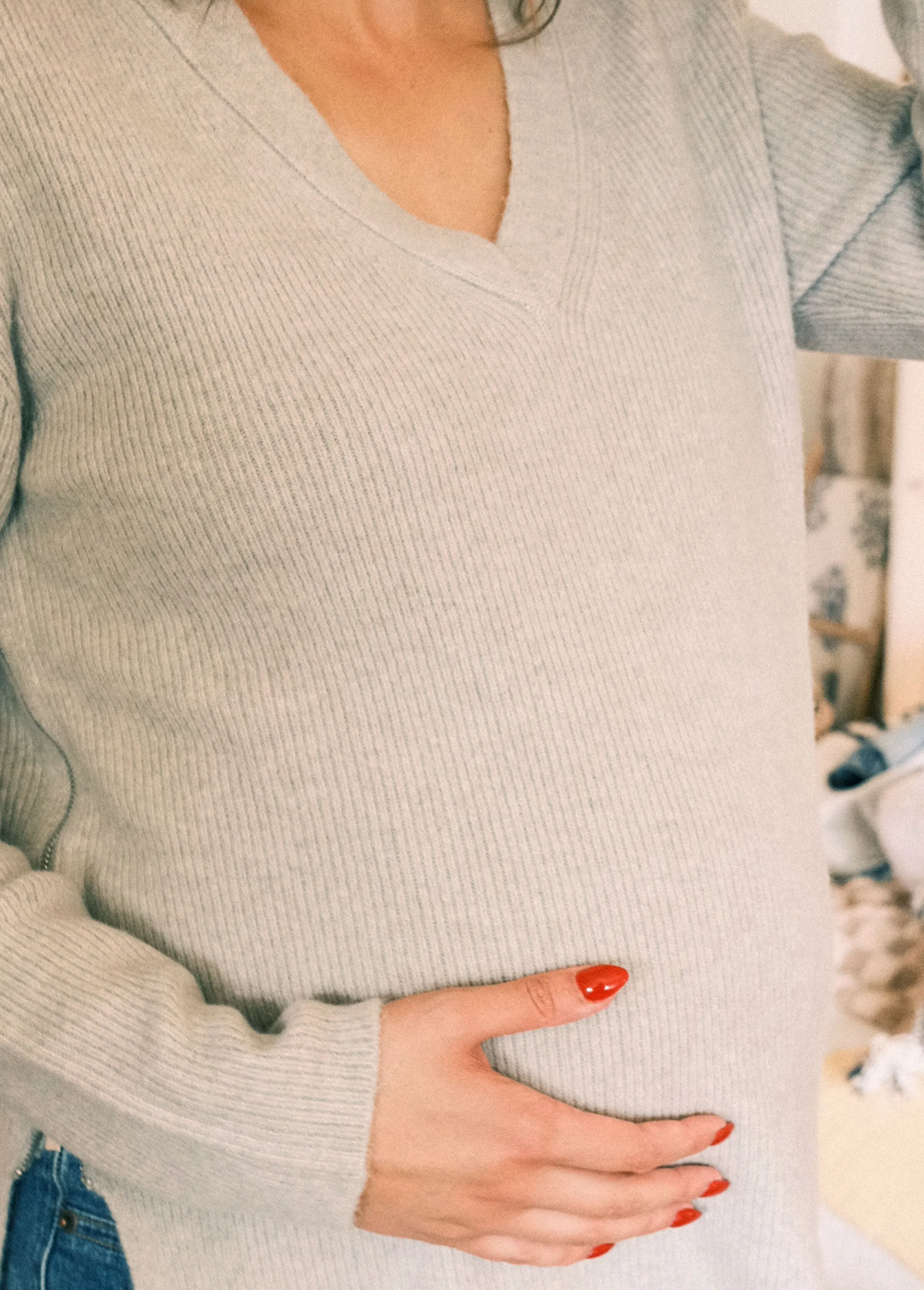 The Snuggle   Grow Maternity   Nursing Sweater