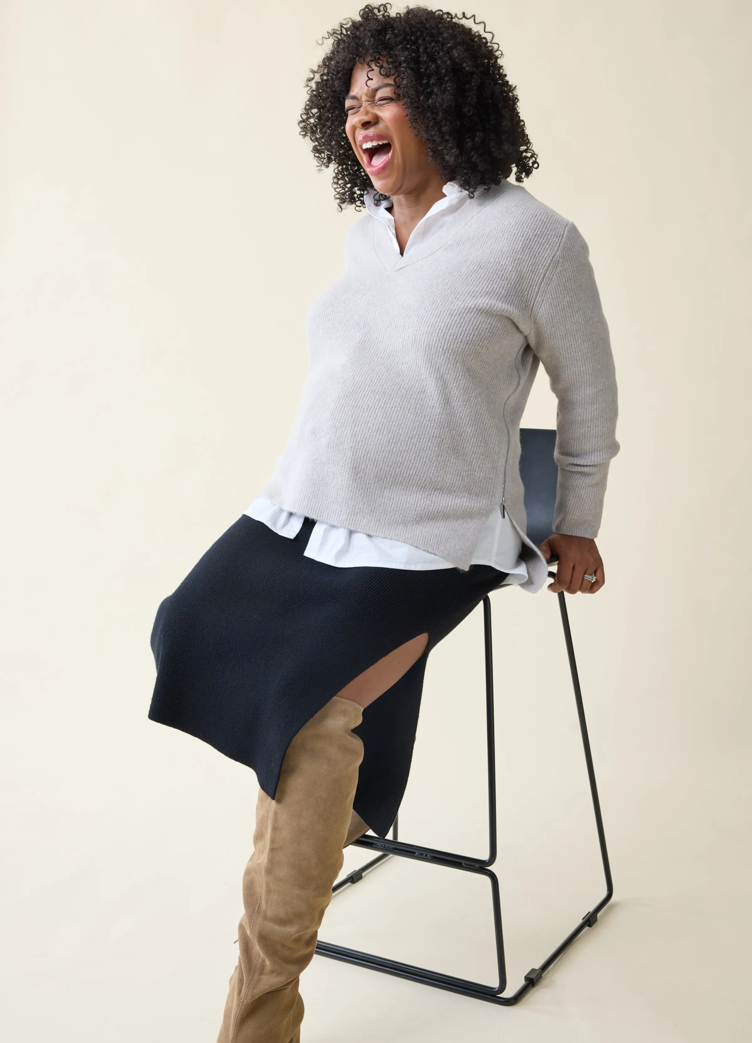 The Snuggle   Grow Maternity   Nursing Sweater