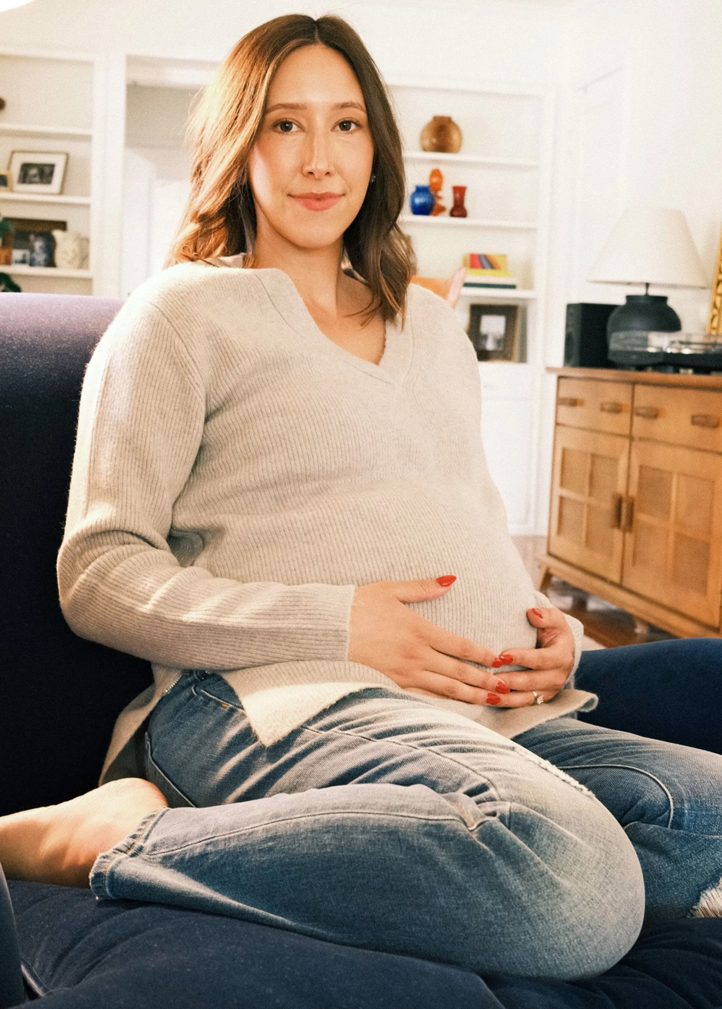 The Snuggle   Grow Maternity   Nursing Sweater