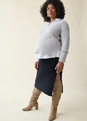 The Snuggle   Grow Maternity   Nursing Sweater